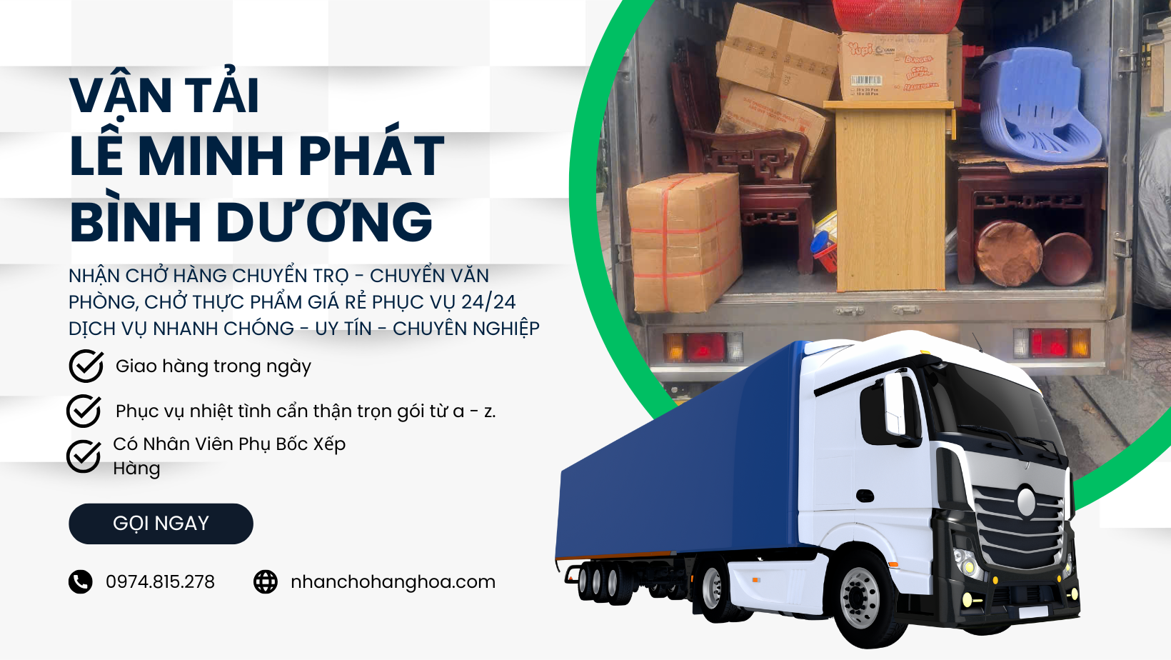 vận tải hàng hóa tại bình dương